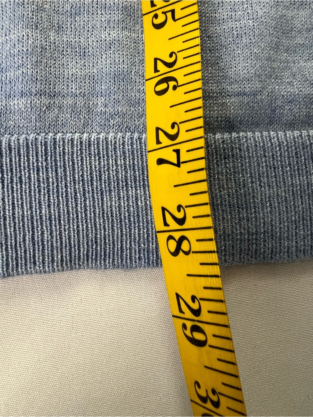 Apt 9 Light Blue Merino Wool Blend V-neck Slim Fit Summer Fall Vacation Sweater - Picture 8 of 9